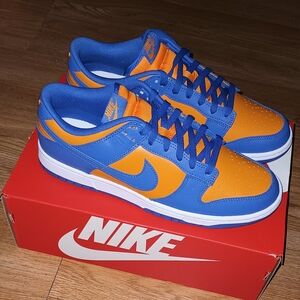 Nike Vibrant Blue and Orange Dunks